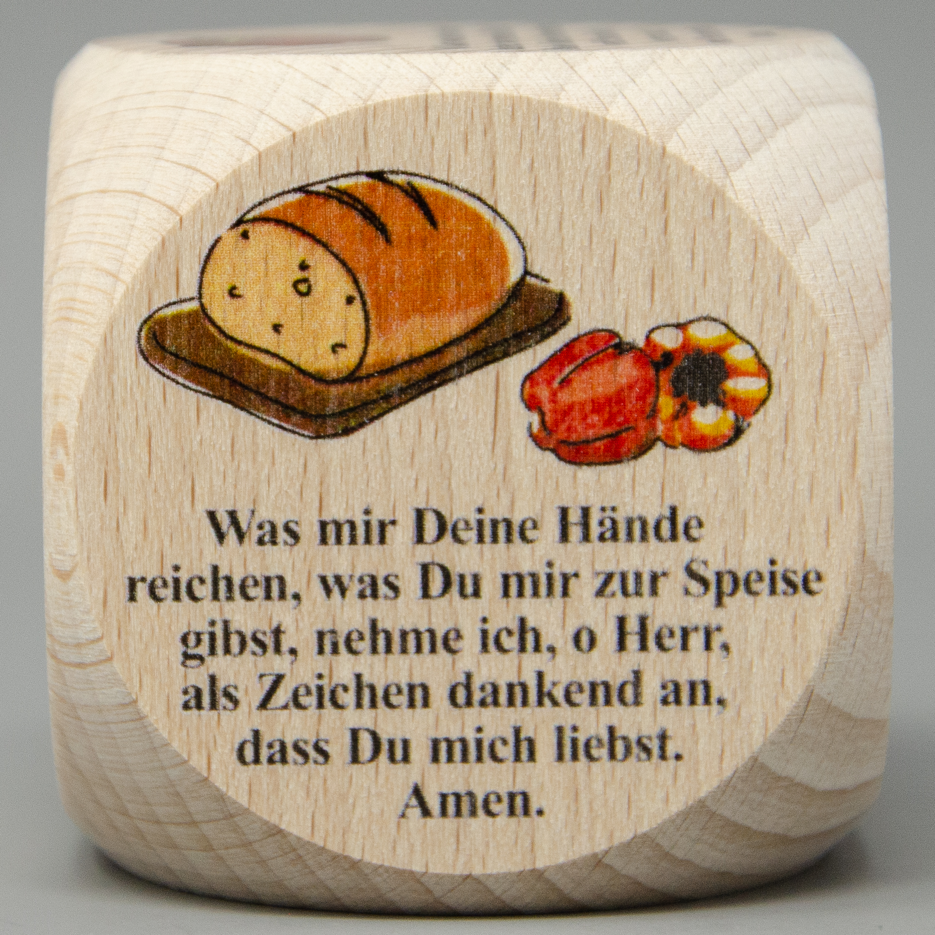 Gebetswürfel mit Tischgebete