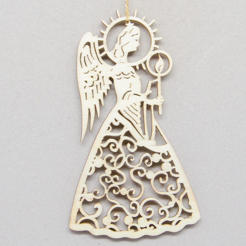 Engel mit Spiralkleid