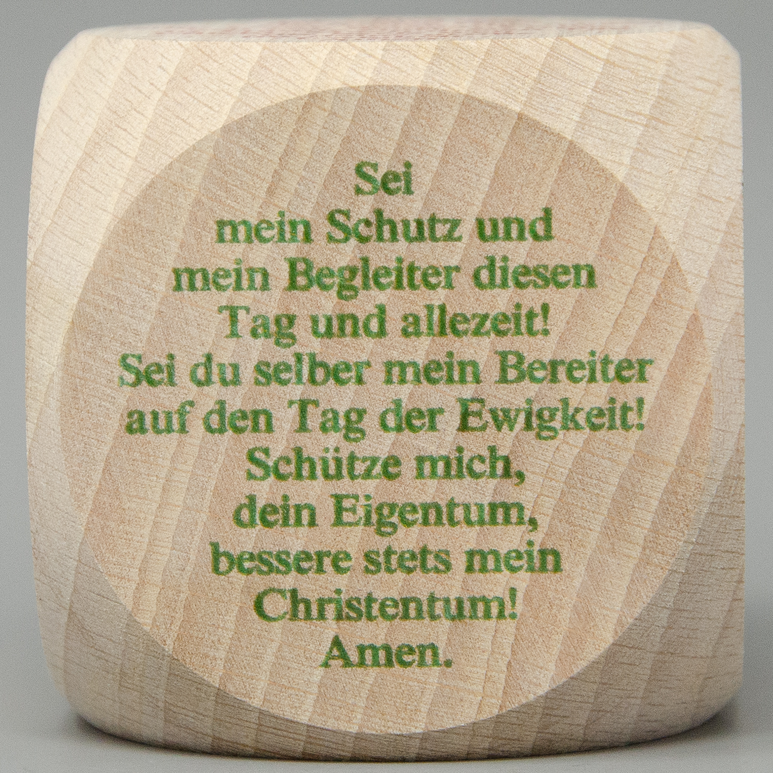 Gebetswürfel mit Tagesgebete