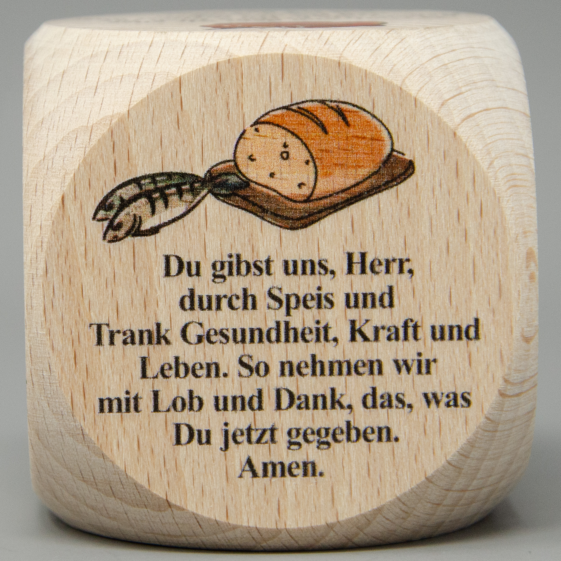 Gebetswürfel mit Tischgebete