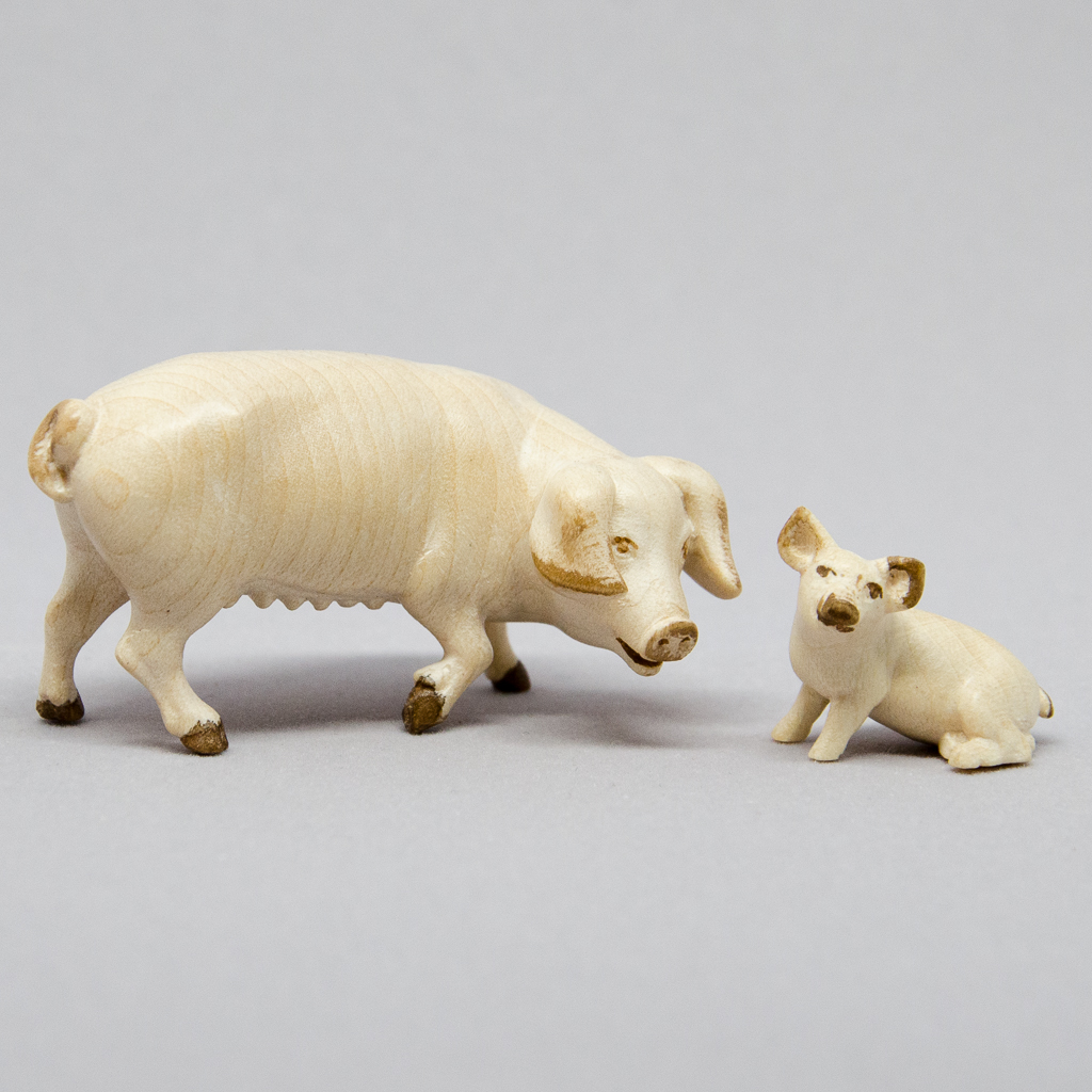 Schwein mit Ferkel