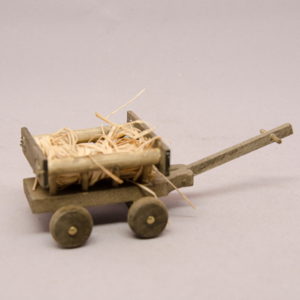 Handwagen mit Heu
