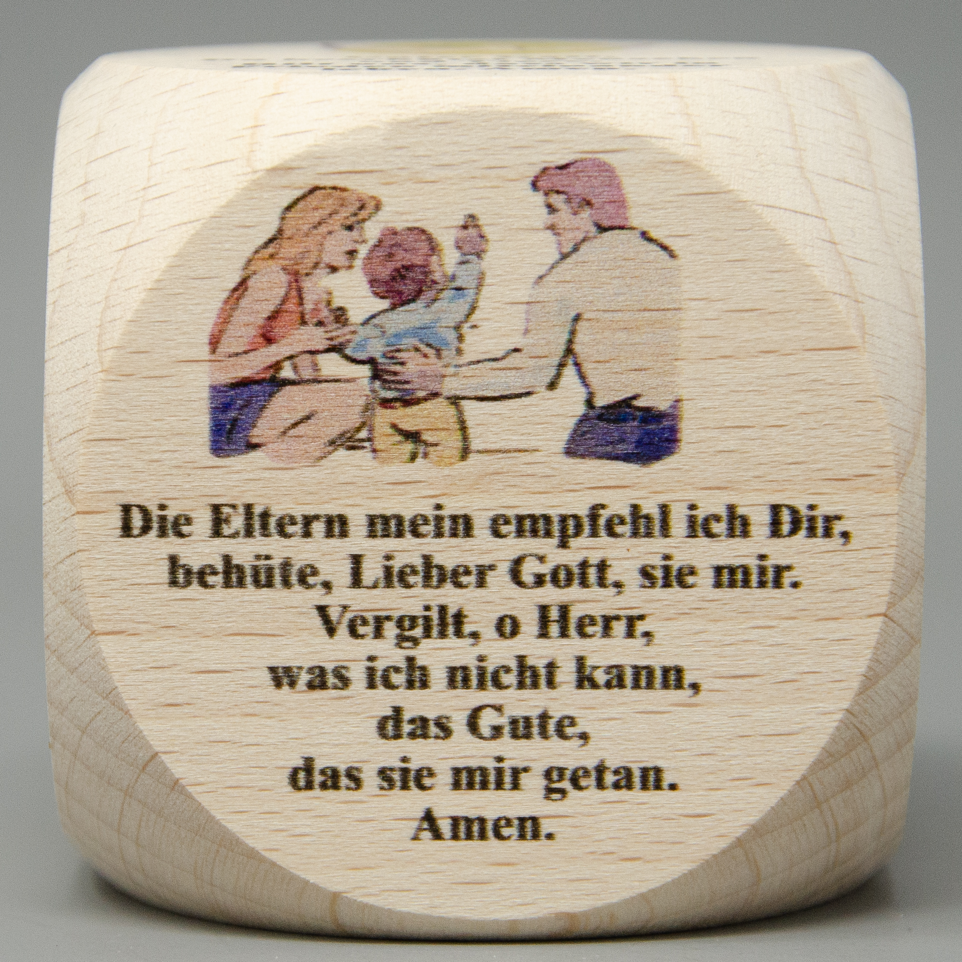 Gebetswürfel mit Tagesgebete