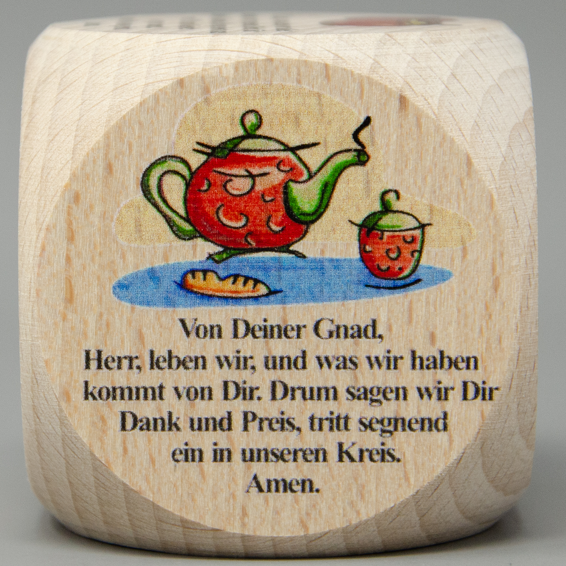 Gebetswürfel mit Tischgebete