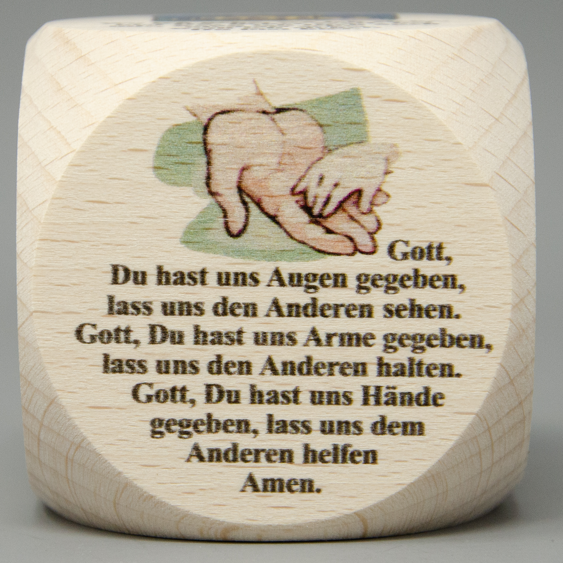 Gebetswürfel mit Tagesgebete