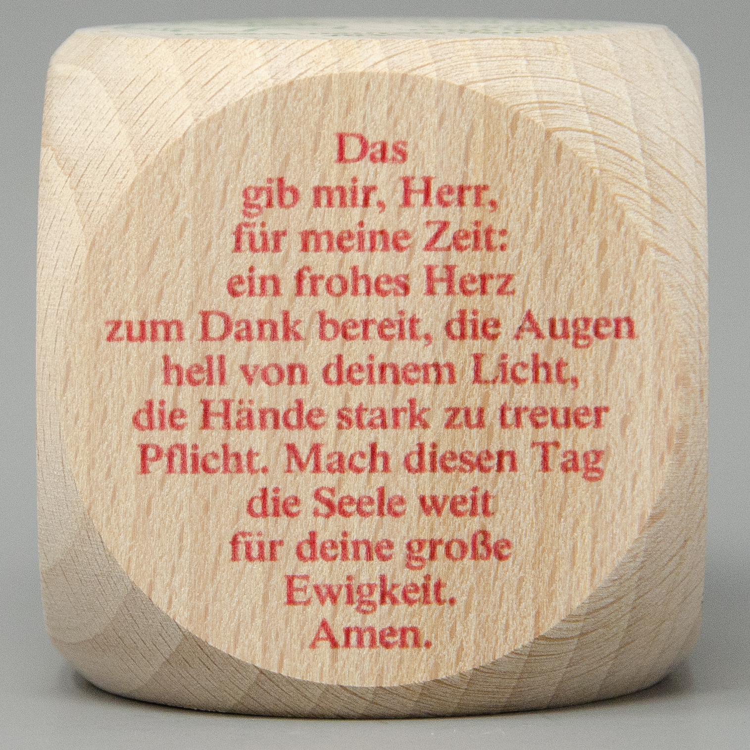 Gebetswürfel mit Tagesgebete