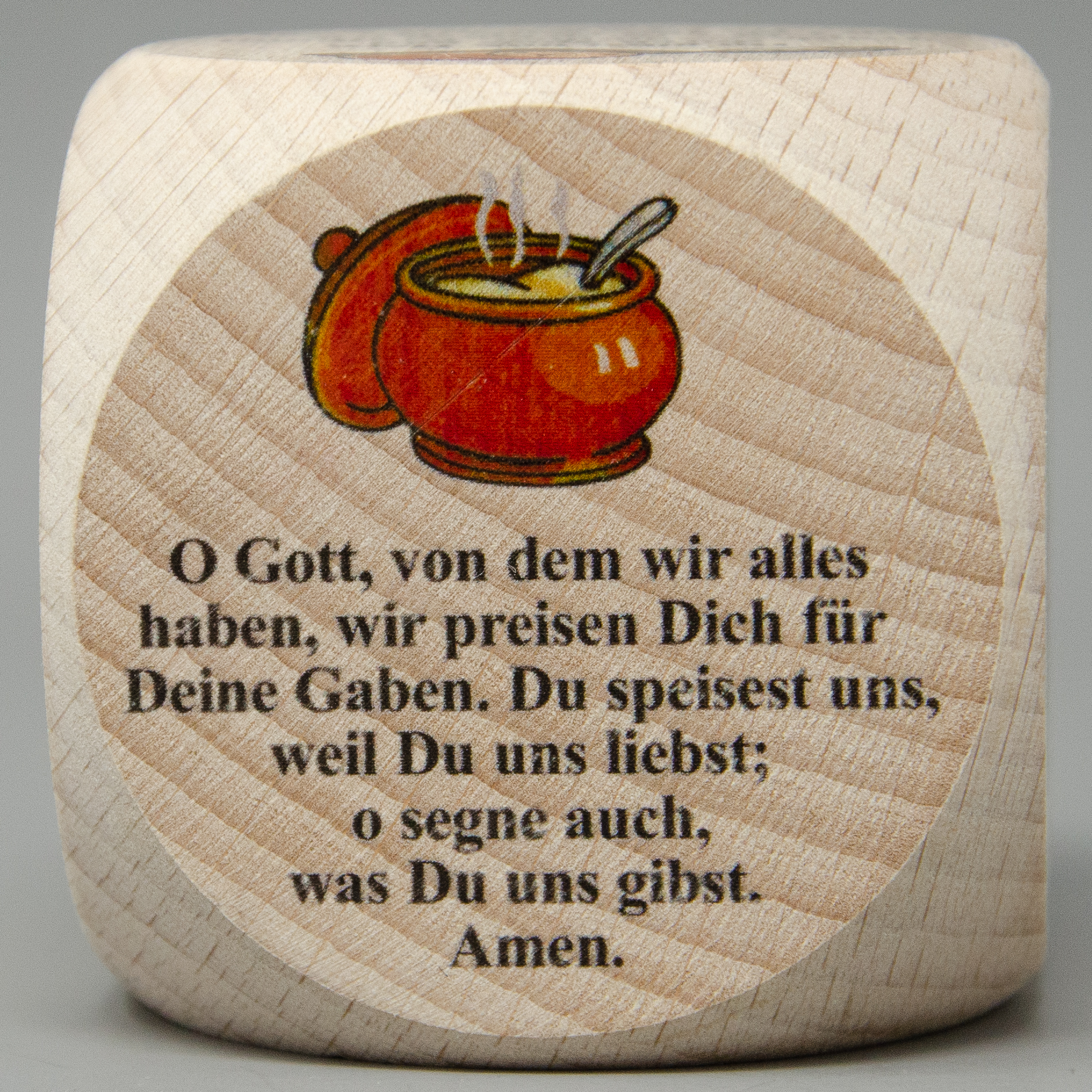 Gebetswürfel mit Tischgebete